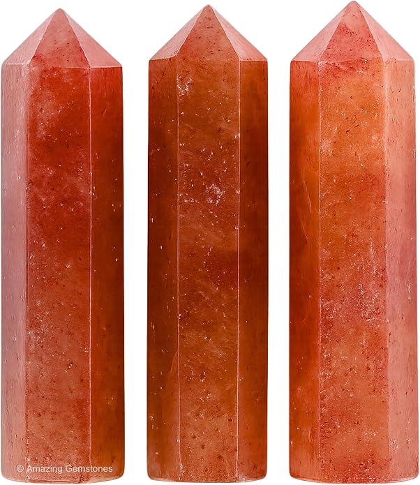 Amazing Gemstone Crystal Points Bulk Healing Crystals & Stones - Premium Single Terminated Healing Wand Point Bulk Crystals for Crafts, Crystal Grid, DIY Work