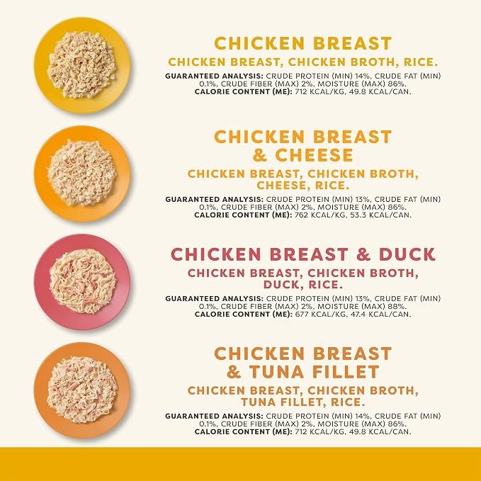 Applaws Chicken Variety in Broth Wet Cat Food 24-Pack 2.47 oz Cans | 100% Natural, High Quality Protein, Limited Ingredient, Grain Free, No Fillers, No Artificial Additives