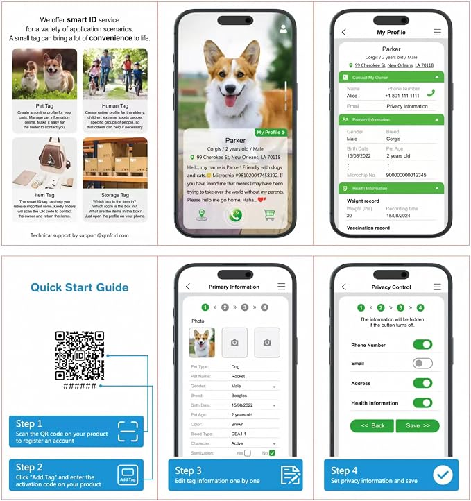 Smart GPS Cat Tracker Collar with QR Code - Waterproof Pet Locator for Small to Large Cats - Compatible with Apple Find My - No Monthly Fees - Advanced Tracking Solution