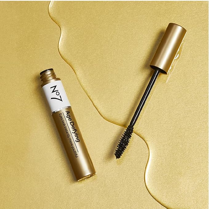 No7 Age Defying Eye Mascara - All-in-One Eyelash Mascara for Enhanced Length, Curling & Volumizing Eyelashes - Smudge & Clump Free Eye Makeup (7ml)