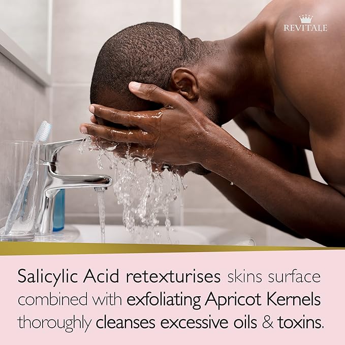Revitale Salicylic Acid Scrub Soap, Pore Exfoliating, Softening Skin, Anti-Blemish (Pack of 2)