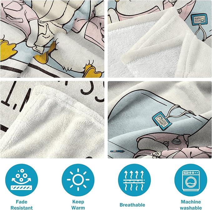 Nurses Gifts for Women/Men, Cute Nurses Week/Appreciation Gifts | Soft LPN RN Nurse Blanket, Nursing Student Graduation Gift Flannel Throw Blanket 60" X 80"