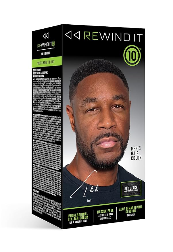 REWIND IT 10 Jet Black Men's Hair Color