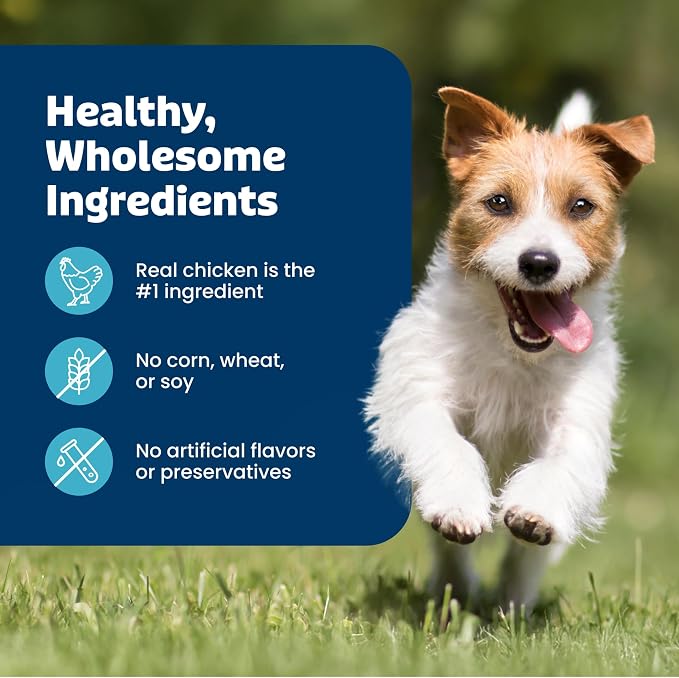 Blue Buffalo True Chews Premium Jerky Cuts Chicken Dog Treats, 22 oz | Real Chicken First, Tender & Tasty, Made in the USA, No Artificial Preservatives