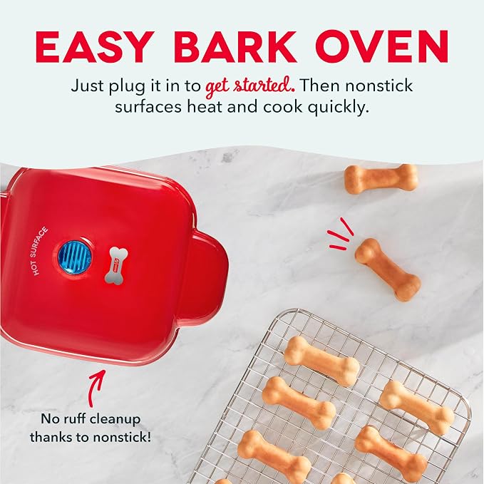 DASH Mini Dog Treat Maker, Small, Red (Pack of 4)