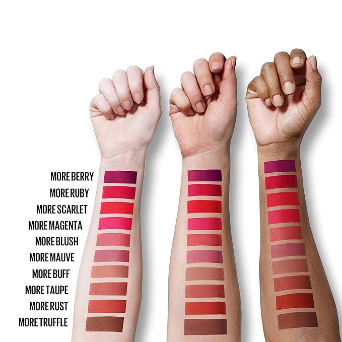 Maybelline Color Sensational Ultimatte Matte Lipstick, Non-Drying, Intense Color Pigment, More Buff, Pink Beige, 1 Count