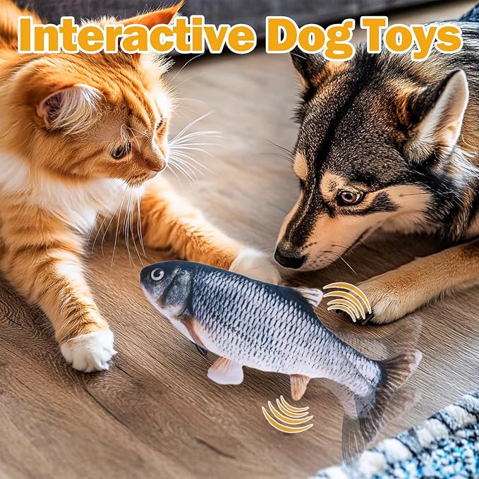 Mity rain Interactive Dog Toys Fish