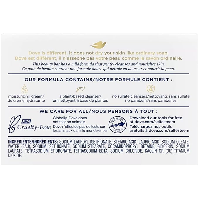Dove Bar Soap for Sensitive Skin 3.15 oz (Pack of 4)