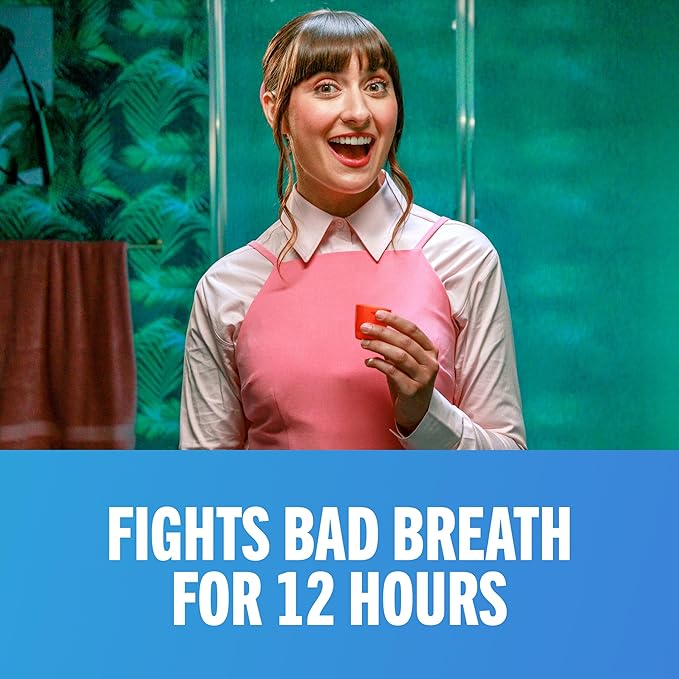 TheraBreath Fresh Breath Oral Rinse, Invigorating ICY Mint Flavor, Dentist Formulated and ADA-Accepted Mouthwash for Bad Breath pH-Balanced, Alcohol Free & Non-Burning, 1 Liter
