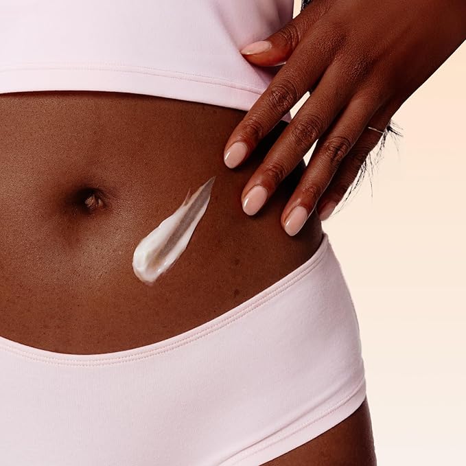 MAËLYS B-FLAT Belly Firming Cream for Women - Skin Tightening & Moisturizing Treatment with Shea Butter & Bentonite Clay - Smooths Look of Stretch Marks - Postpartum Body Care (3.4 Fl Oz)