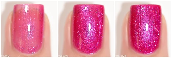 ILNP Pucker Up - Vibrant Pink Shimmer Nail Polish