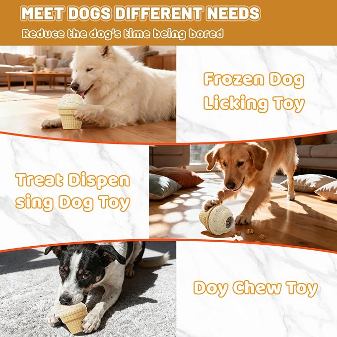 Indestructible Frozen Treat Dispenser Dog Chew Toy