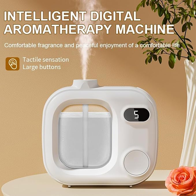 Waterless Essential Oil Aromatherapy Diffuser Mini Led Smart Aroma 360 Small Difusor Cordless for Home Large Rooms Scent Bathroom Hotel Collection Office Car Fragrance Air Scent Humidifier