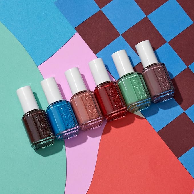 essie salon-quality nail polish, vegan, odd squad, neutral, mismatch to match, 0.46 fl oz