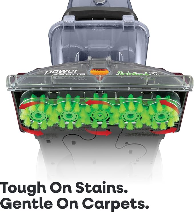 Hoover PowerScrub Deluxe Carpet Cleaner Machine, Pet & Upholstery Tools | Deep Cleaning Carpet Shampooer Machine, SpinScrub Brushes, HeatForce Drying, Pair with Hoover Carpet Cleaner Solution
