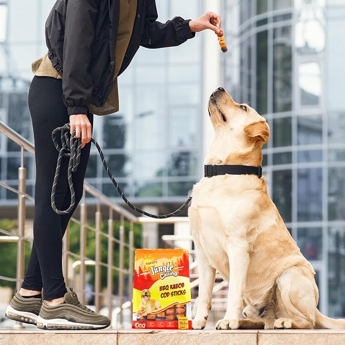 Jungle Calling Kabob Cod Stick for Medium & Large Dogs, Rawhide-Free Chews | High Protein Dog Kabob Treats, Made with Chicken, Duck, Beef, Sweet Potato & Pumpkin, 10.6 oz, Perfect for Special Moments