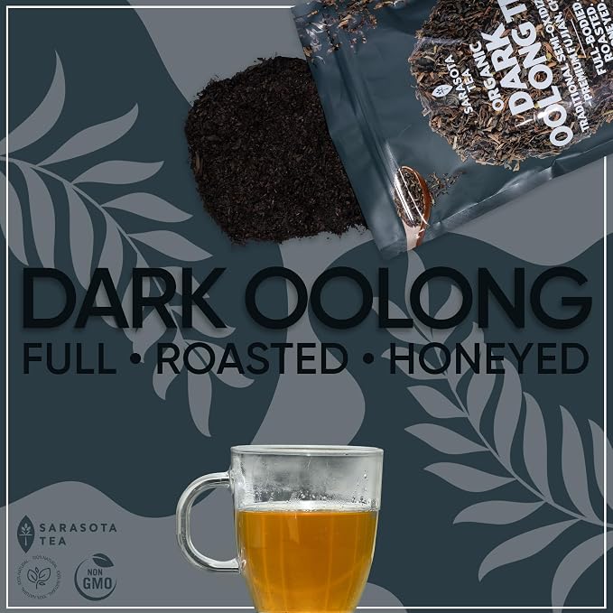 Oolong Tea Loose Leaf 4.4 oz – Premium Chinese Oolong Tea Leaves – Smooth Floral Toasted Flavor – Bulk Loose Leaf – Naturally Caffeinated