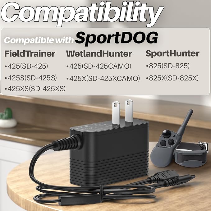 5V Power Cord for SportDOG Collar Charger for SportDOG Shock Collar Trainer