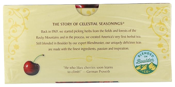 Celestial Seasonings Black Cherry Berry Herbal Tea, 20 Count