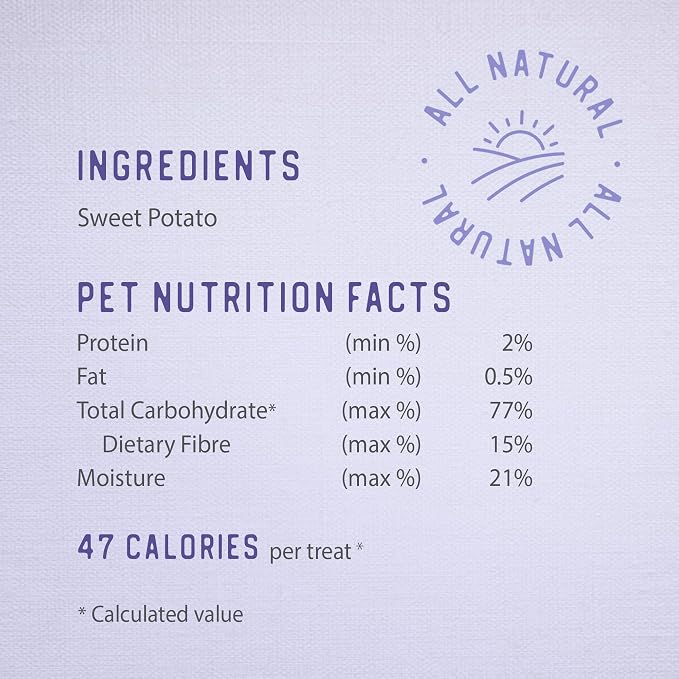 Caledon Farms Sweet Potato Chews for Dogs 9.3 OZ (Pack of 2)