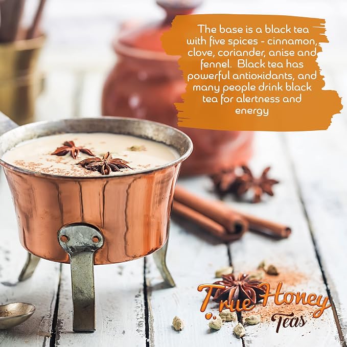 Honey Infused Spiced Chai Single Serve Tea (12)