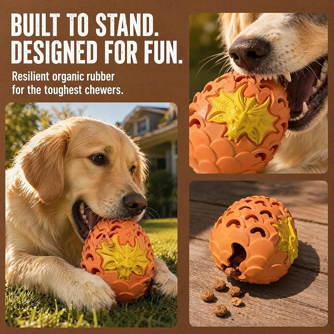 Dragon Egg Dog Chew Toys for Power Chewers - Toughest Indestructible