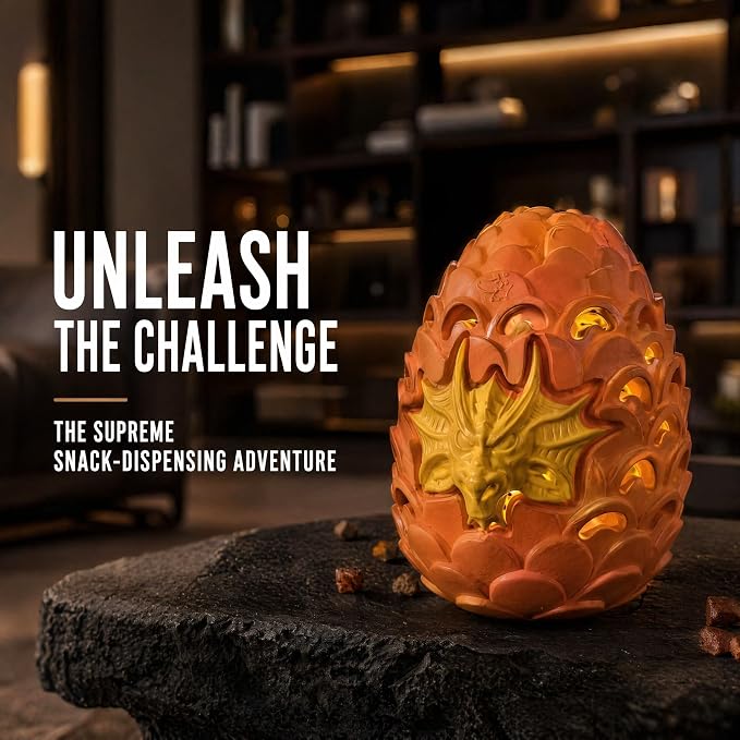 Dragon Egg Dog Chew Toys for Power Chewers - Toughest Indestructible