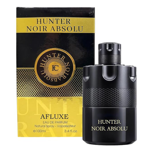 AFLUXE HUNTER NOIR ABSOLU Long-Lasting Men's Cologne Eau de Parfum | 100ml Dark Woody Night Fragrance | Gift Set for Him