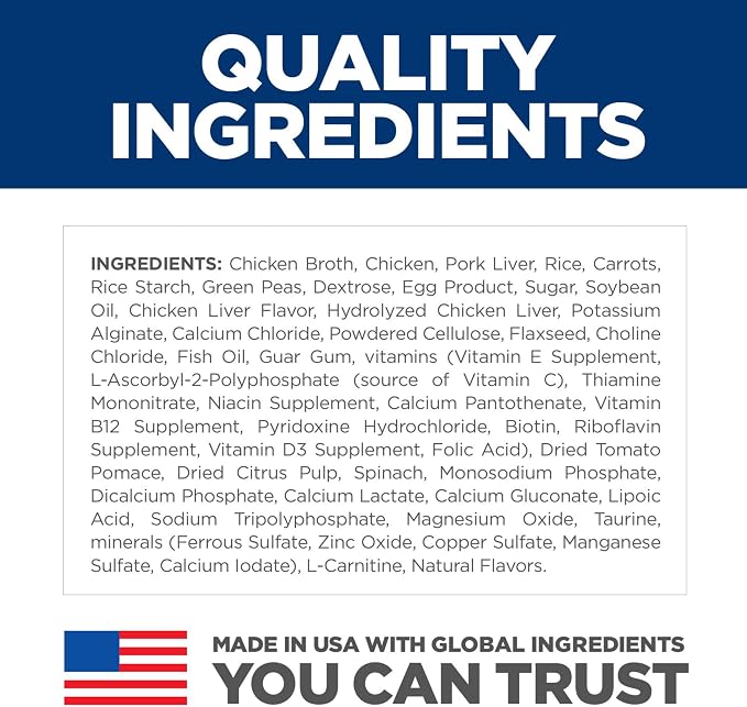 Hill's Science Diet Adult 7+ Senior Vitality Wet Dog Food | #1 Veterinarian Recommended, Chicken & Vegetable Stew, 12.5 oz. Cans, 12-Pack