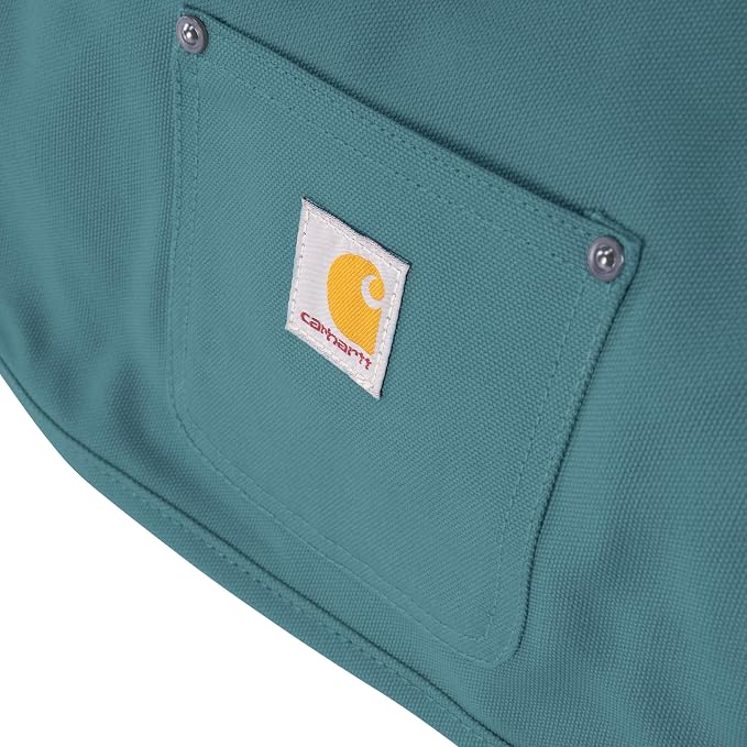 Carhartt Firm Duck Insulated Chore Coat Harbor Teal S | Dog, Insulated Weather Resistant Jacket for Cold and Windy Conditions