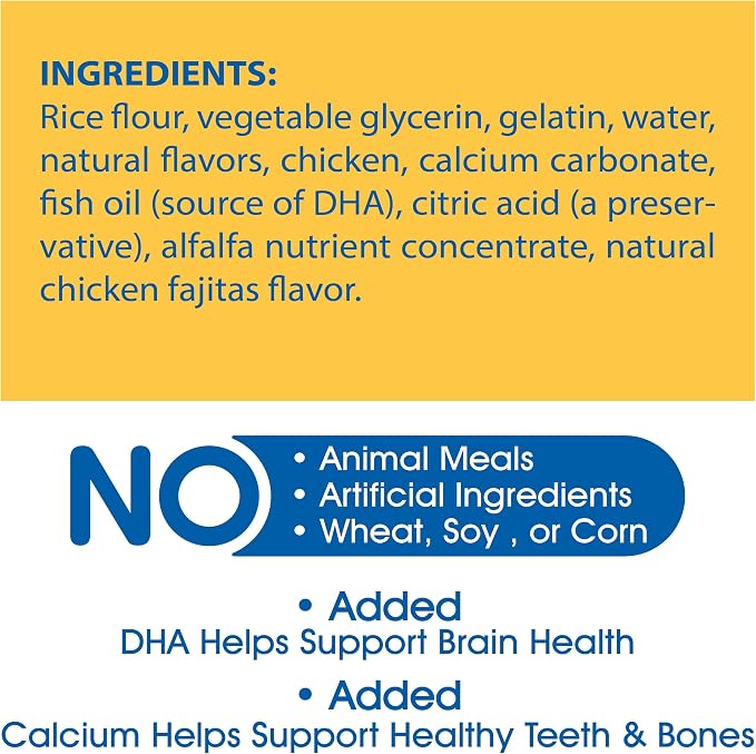 N-Bone Puppy Teething Rings, Taste of Texas Chicken Fajitas Flavor, Natural Puppy Teething Chews, Helps Soothe Teething Gums, Calcium Enriched Chew Treats, 3 Rings