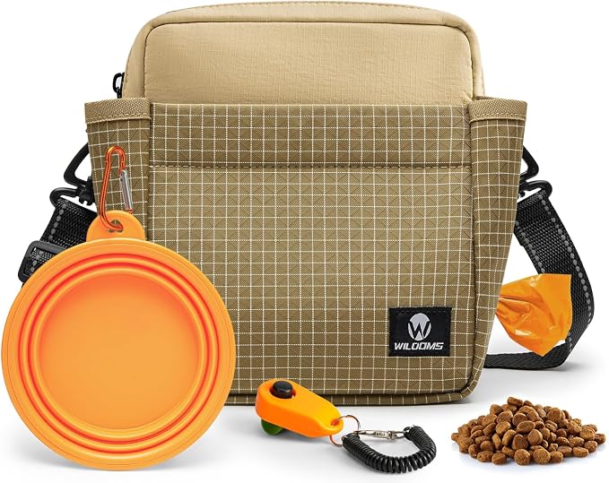 Dog Treat Pouch for Training, Magnetic Dog Walking Bag and Fanny Pack