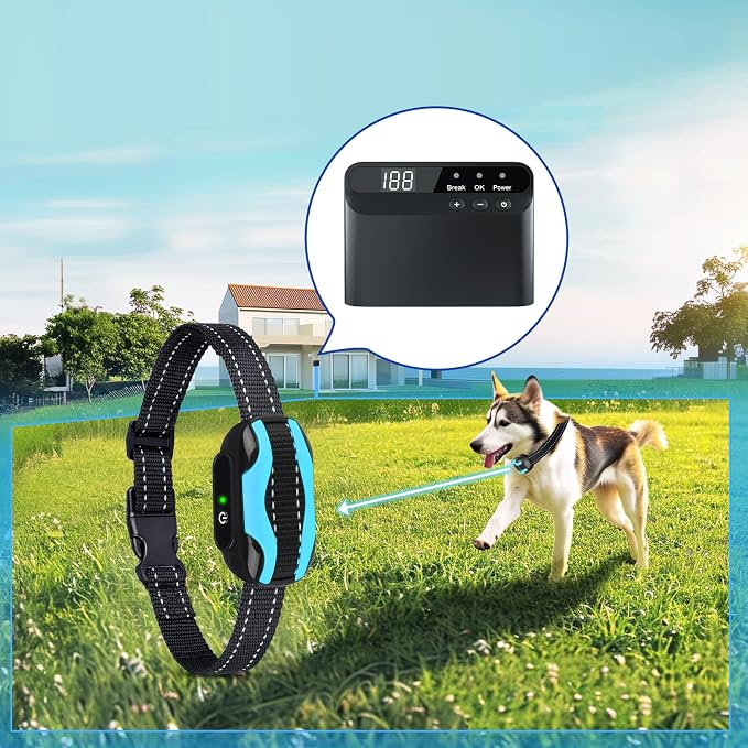 PcEoTllar Electric Fence for Dogs, Underground Dog Fence System, 1 Collar