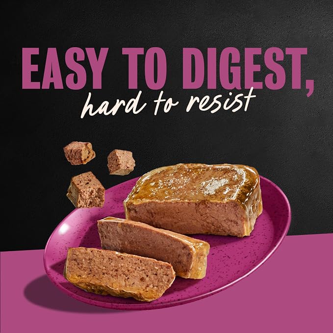 Cesar Classic Loaf Wet Dog Food, Porterhouse Steak, 3.5 oz, 24 Count | Made in USA, Real beef #1 ingredient, slow-cooked tender texture, easy peel trays, no fillers/added sugar/artificial flavor
