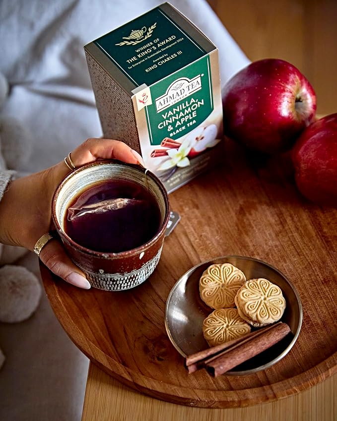 Ahmad Tea Vanilla, Cinnamon, Apple 20 Count (Pack of 6)