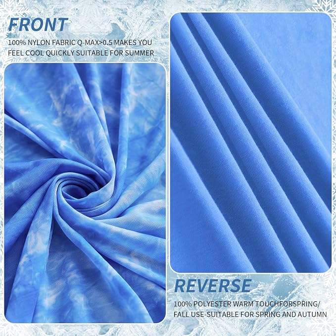 Guohaoi Cooling Blanket for Hot Sleepers and Night Sweats 90"x90" Queen | Arc-Chill Q-Max >0.5 Cool Fiber,100% Oeko-Tex Certified Lightweight Summer Blanket for Travel/Outdoor Ultra Cold Breathable