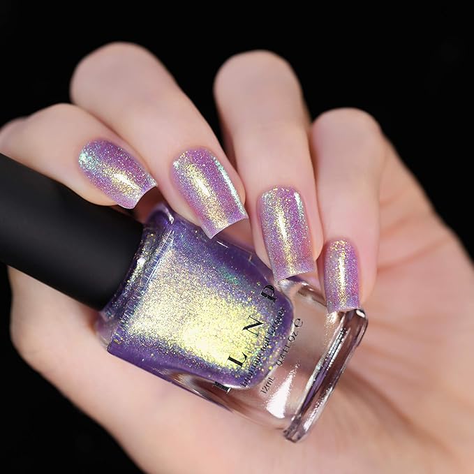 ILNP Downtown - Iridescent Purple Holographic Jelly Nail Polish