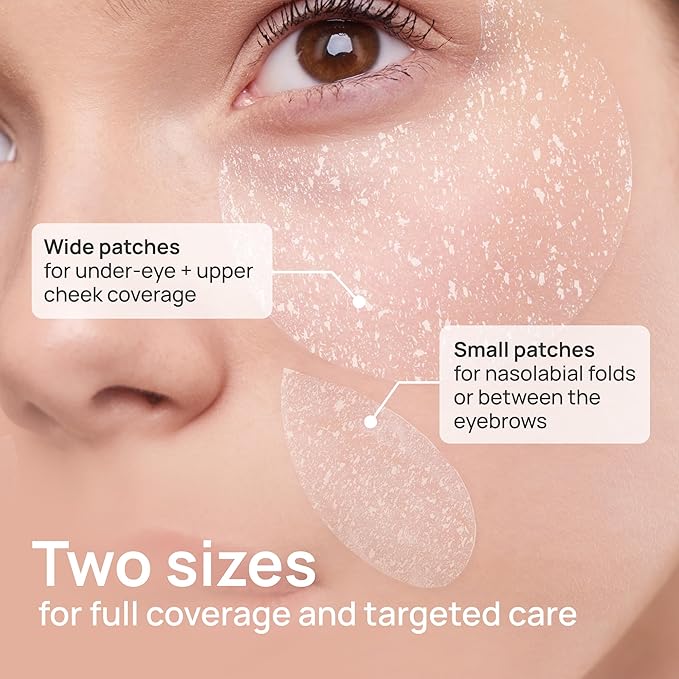 Bueno+ Bakuchiol Anti-Wrinkle Ampoule Eye Patch, 60 Patches, Under Eye Patches for Puffy Eyes and Dark Circles with Bakuchiol and Retinol, Korean Skin Care