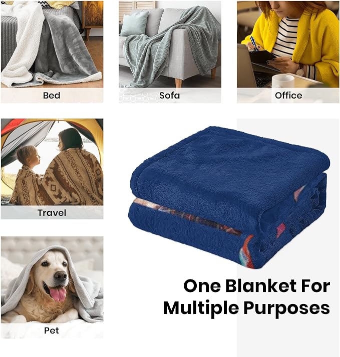 Personalized Mom Blanket Gifts for Mom from Daughter Son | Personalized Mother's Day Birthday Christmas Valentine's, Customized Collage 4 Pictures Blanket