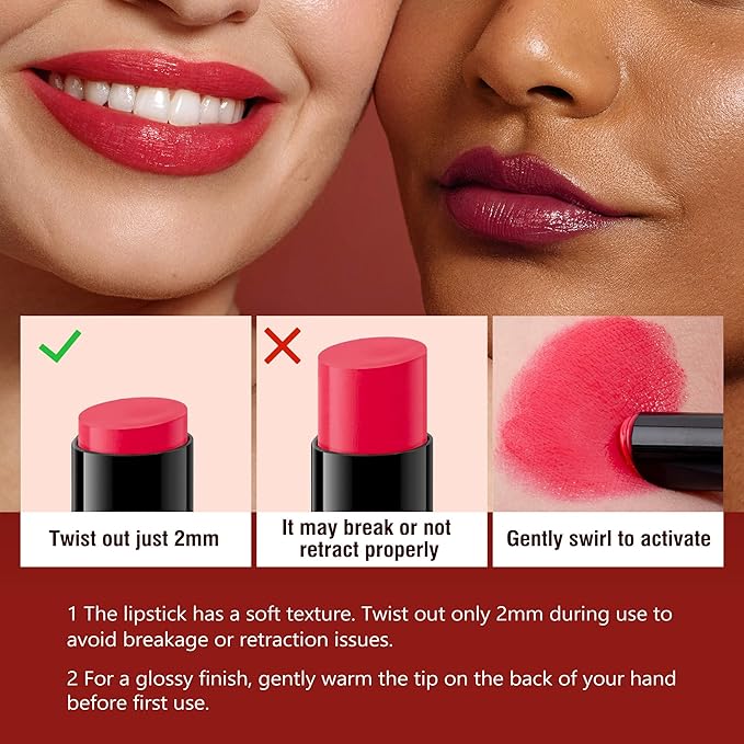 Moisture Latte Brown Lipstick – Hydrating Lip Balm for Dry, Cracked Lips, Weightless Creamy Lip Color with Vitamin E, Hydrasmooth, Glossy Juicy Finish, Long Lasting for Women (Latte)