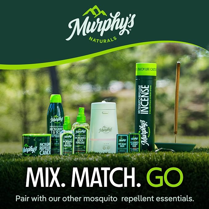 Murphy's Naturals Mini Mosquito Bug Repellent Candles for Outdoor Patio, Citronella & Essential Oils, 14-Hour Burn Time Each, 3.5 oz, 9-Pack