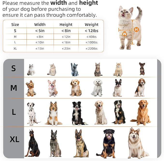 MIAOTONG 3-Flap Steel Small Dog Door for wall with Sliding Lock Panel | Weatherproof Extreme Weather Pet Door, Insulated Doggy Door with Telescoping Tunnel, Ideal for Dogs & Cats (Up to 12 Lb)