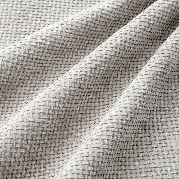 MIULEE Soft Decorative Chenille Pillow Covers Light Gray 18x18 Pack of 4 | Modern Home Decor, All Same Color Set, Couch Throw Pillows, Farmhouse Boho Cushion Covers for Sofa Bed Living Room