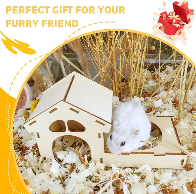 Big+Spring+Sales,Hamsters Foraging Toys, Small Animals Hide Treats Foraging Puzzle Toys,Wooden Foraging Game Interactive Enrichment Toy for Hamsters,Chinchillas,Rats and Gerbils