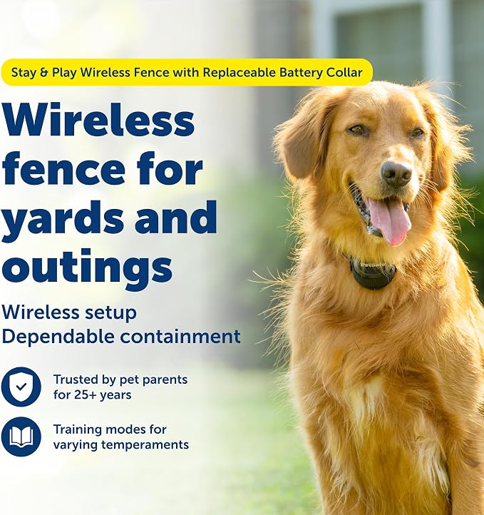 PetSafe Stay & Play Wireless Fence, Up to 3/4 Acre