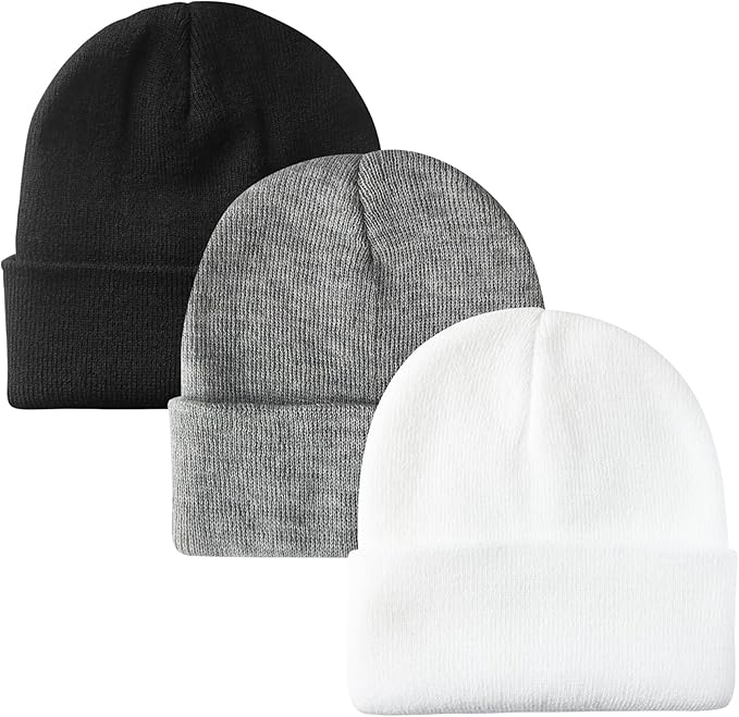 PFFY Unisex Beanie Hats for Men Women Knit Winter Beanies