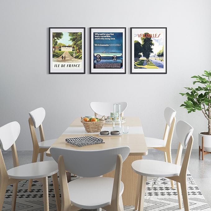upsimples 18x24 Picture Frame, Gallery Wall Frames Set of 5, Black | Poster Frame Collage Wall Decor, 16x20 Picture Frame with Mat for Family, Baby, Hallway, Christmas