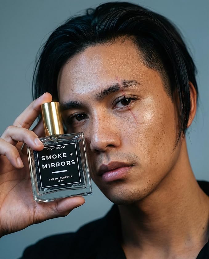 Smoke + Mirrors Extrait de Parfum - 1.1oz / 30ml - Inspired by Tobacco Oud T.Ford - Long Lasting Clean & Vegan Fragrance for Women & Men - Notes of Whiskey, Oud & Tobacco