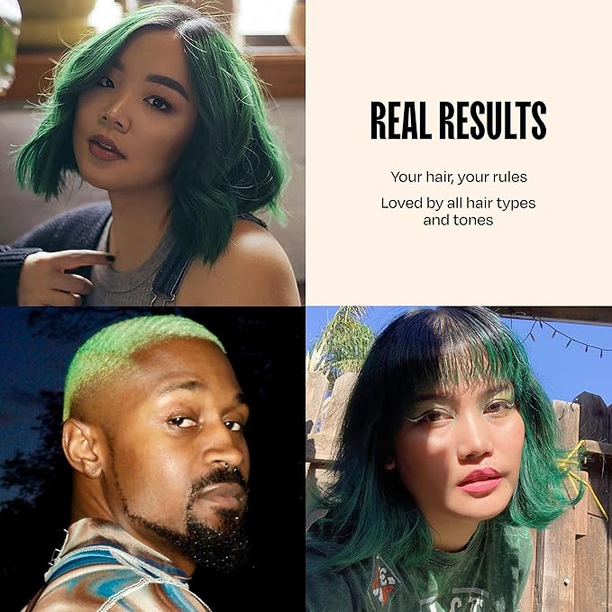Overtone Semi Permanent Hair Color Conditioner, Emerald Envy, 8 oz, Nourishing, Damage-Free, Color Depositing Mask for All Hair Types with Shea Butter & Coconut Oil, Vegan & Cruelty-Free