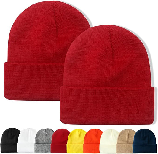 PFFY Unisex Beanie Hats for Men Women Knit Winter Beanies